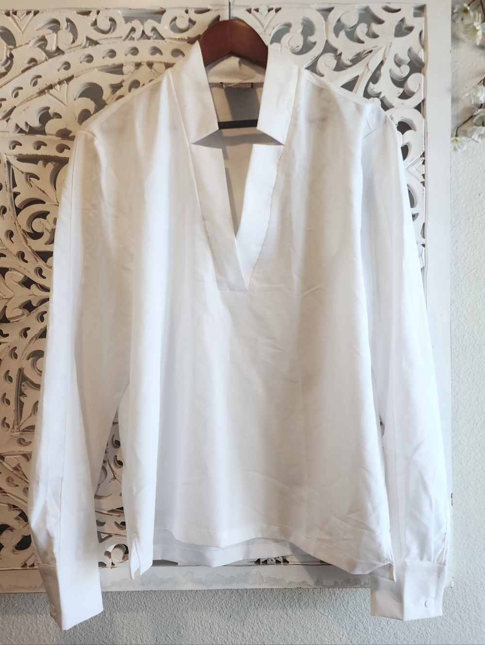 ORTTO Star Neck Shirt Long Sleeve Size MEDIUM - Picture 6 of 13